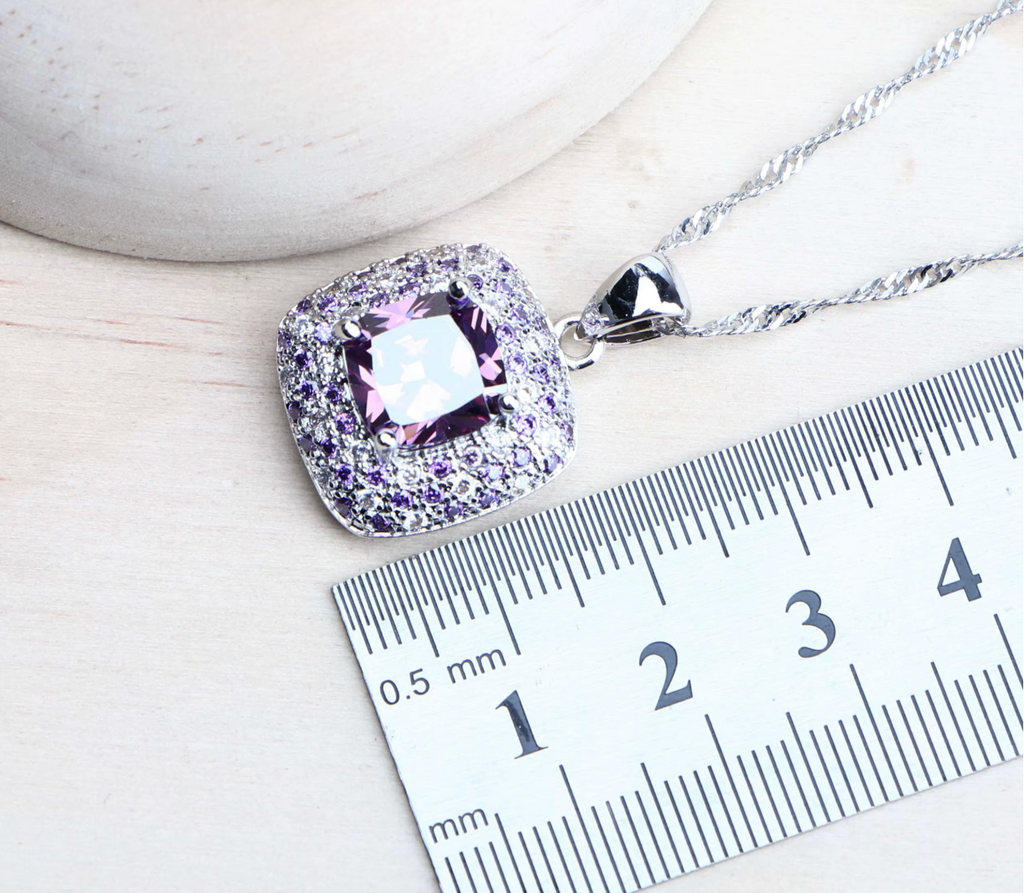 Women’s 925 Sterling Silver Bridal Jewelry Set