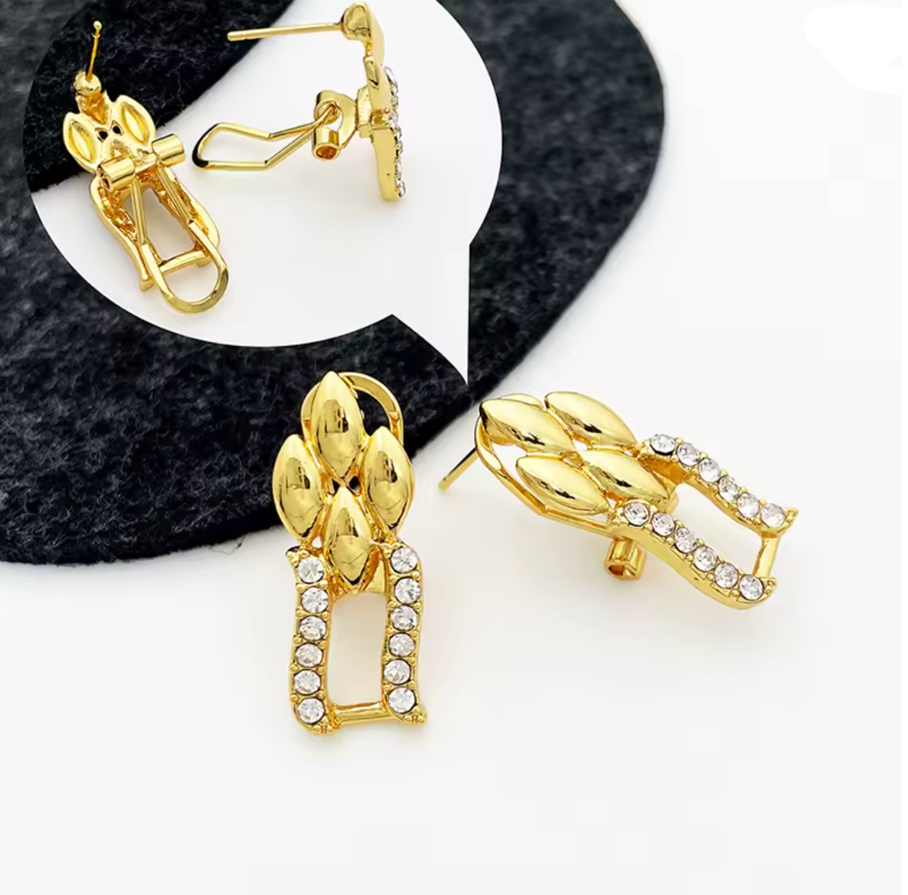 Dubai Gold Color Cuban Jewelry Set for Women