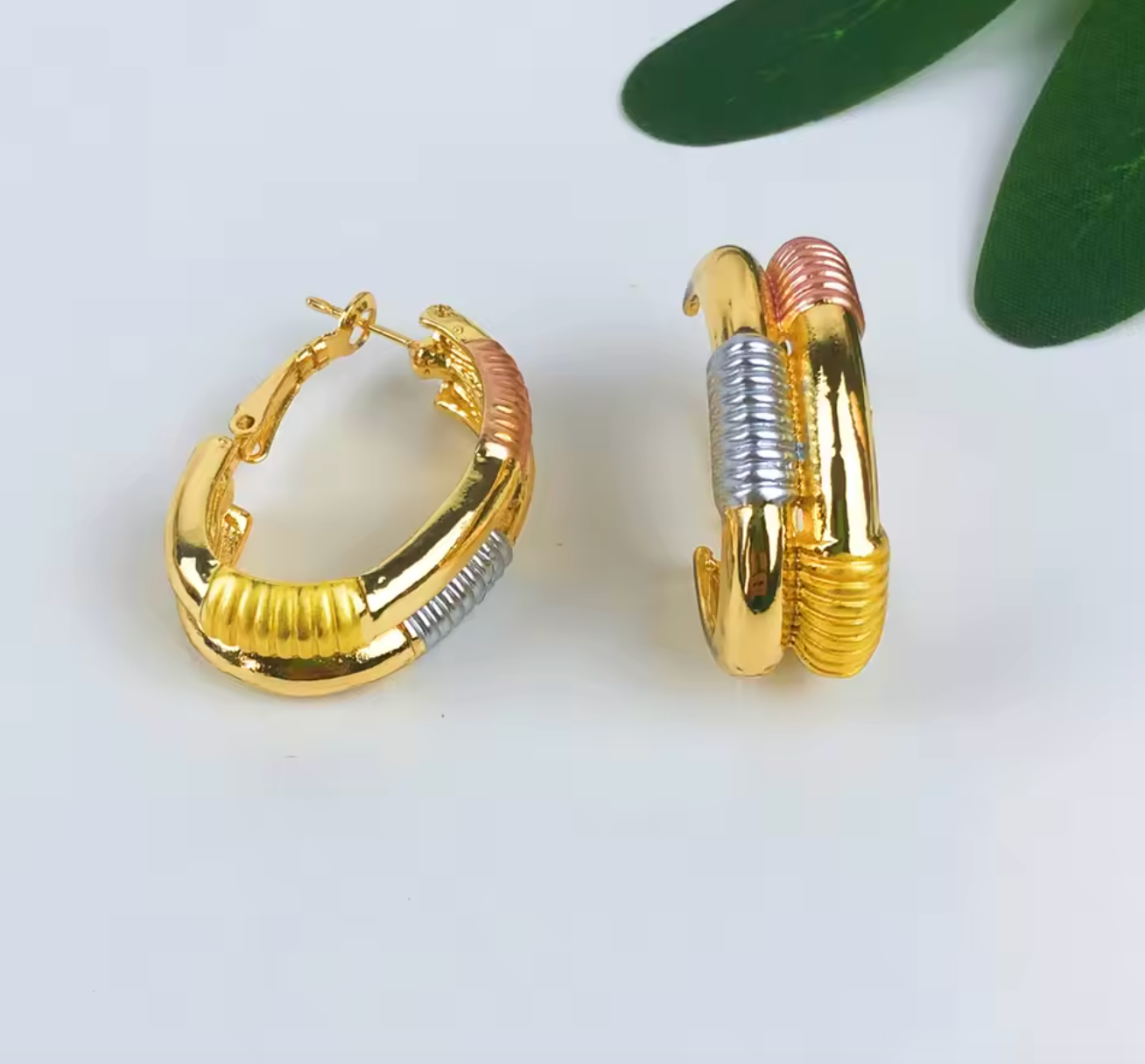 Natural Zircon Geometric Jewelry Set