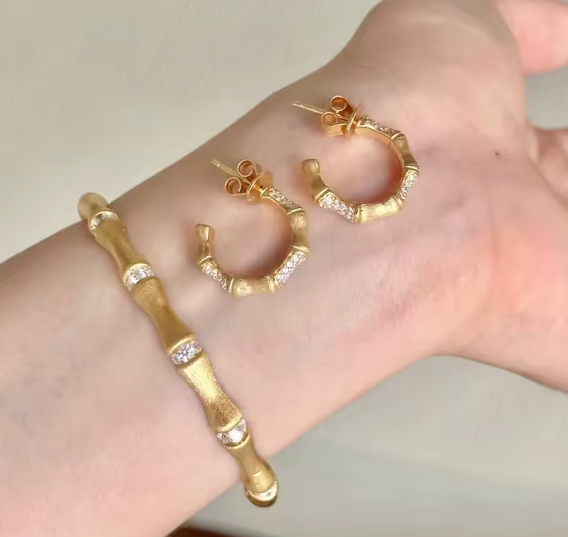 New Chinese Bamboo Knot Jewelry Set