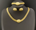 Italian Gold Plated Jewelry Set for Women
