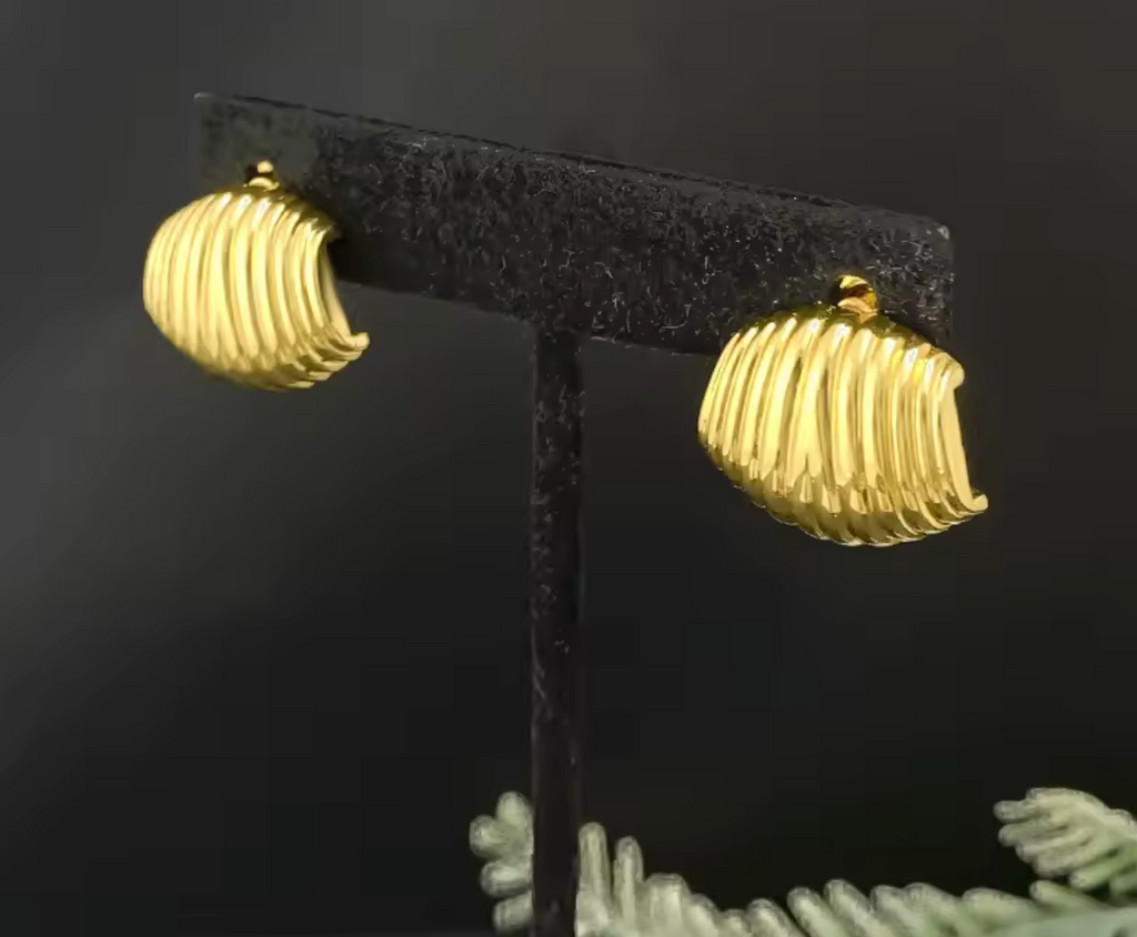 Italian Gold Plated Jewelry Set for Women